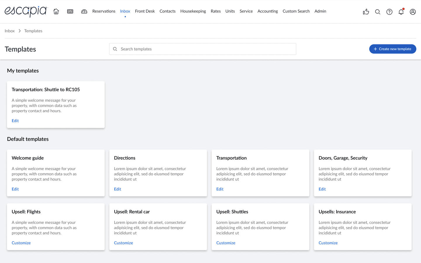 Image of Escapia's Unified Inbox