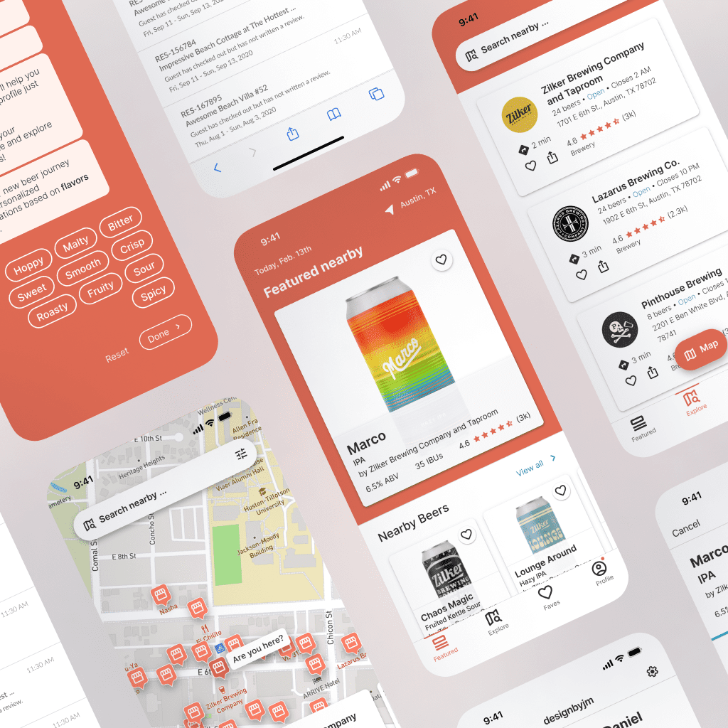 Image of PourMeABeer mobile app for discovering beer nearby