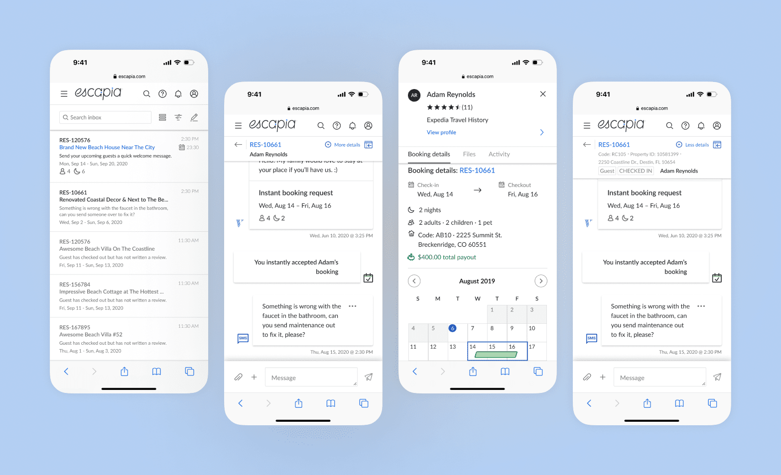Image of Escapia's Unified Inbox